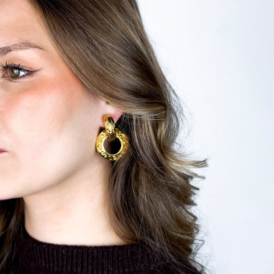Chanel Vintage Hoop Earrings