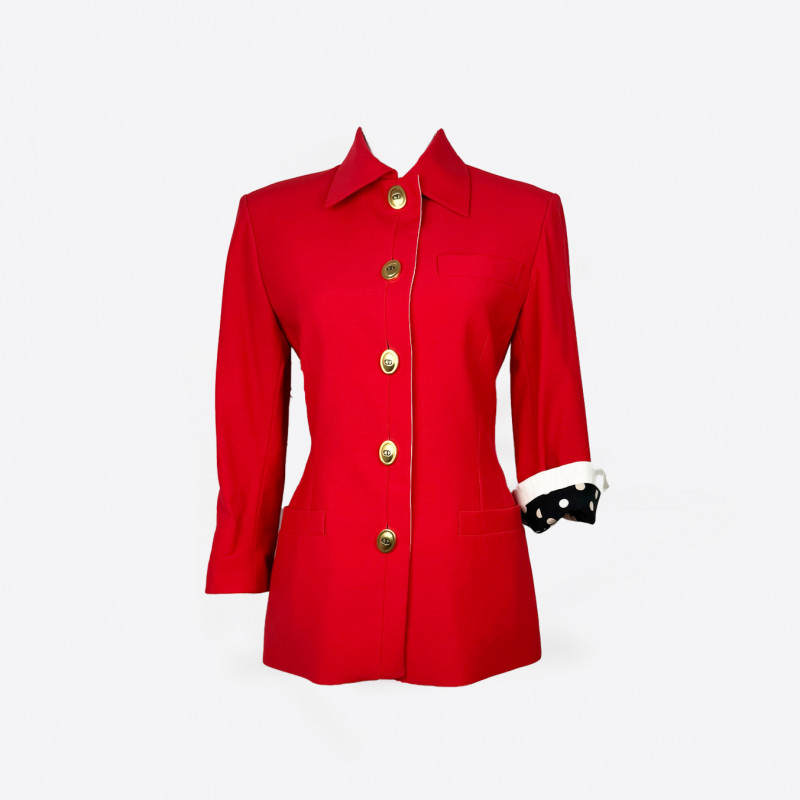 Blazer Dior rouge Vintage