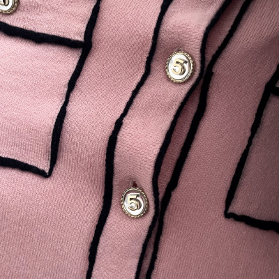 Cardigan Chanel rose