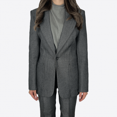 Tailleur Barbara Bui gris chiné