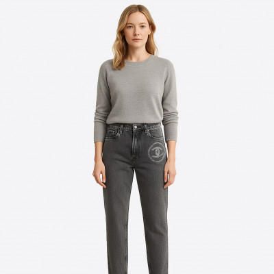 Grey Chanel jeans