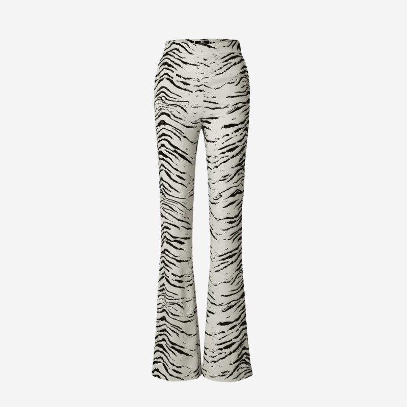 Elisabetta Franchi zebra print trousers.