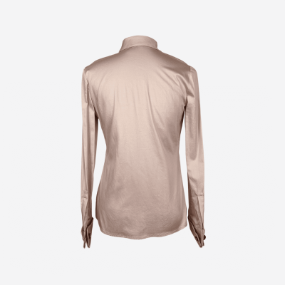 Blouse Elisabetta Franchi rose poudré à volants