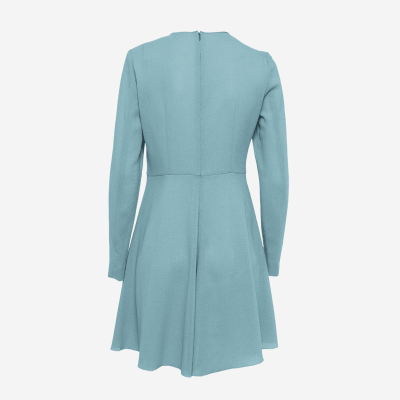 Robe courte Valentino bleu tulle à poids et volant