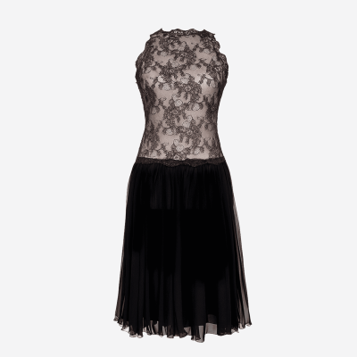 Valentino short purple lace dress.