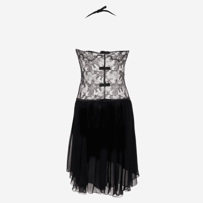 Robe courte Valentino dentelle violette