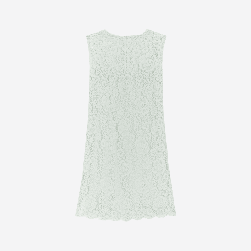 Robe midi Dolce & Gabbana dentelle bleue