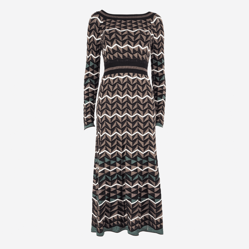 Robe midi Missoni motif géométrique