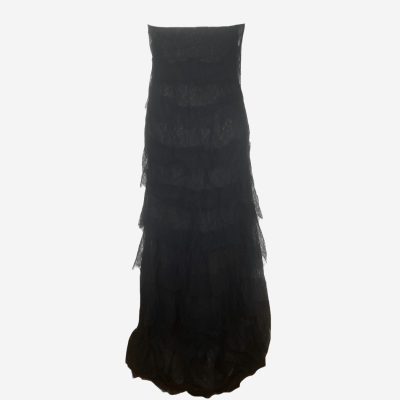 Robe longue Jay Ahr noire bustier dentelle