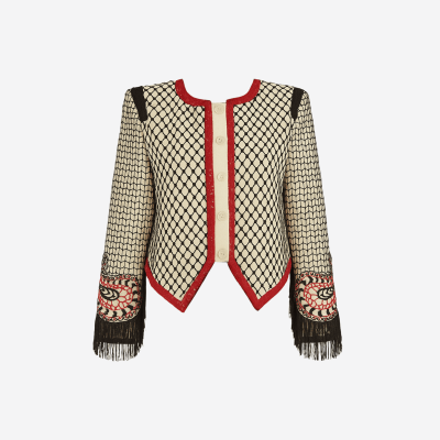 Just Cavalli jacket with red and black sequins