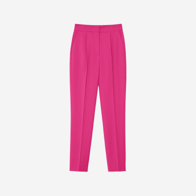 Dice Kayek high-waisted fuchsia trousers