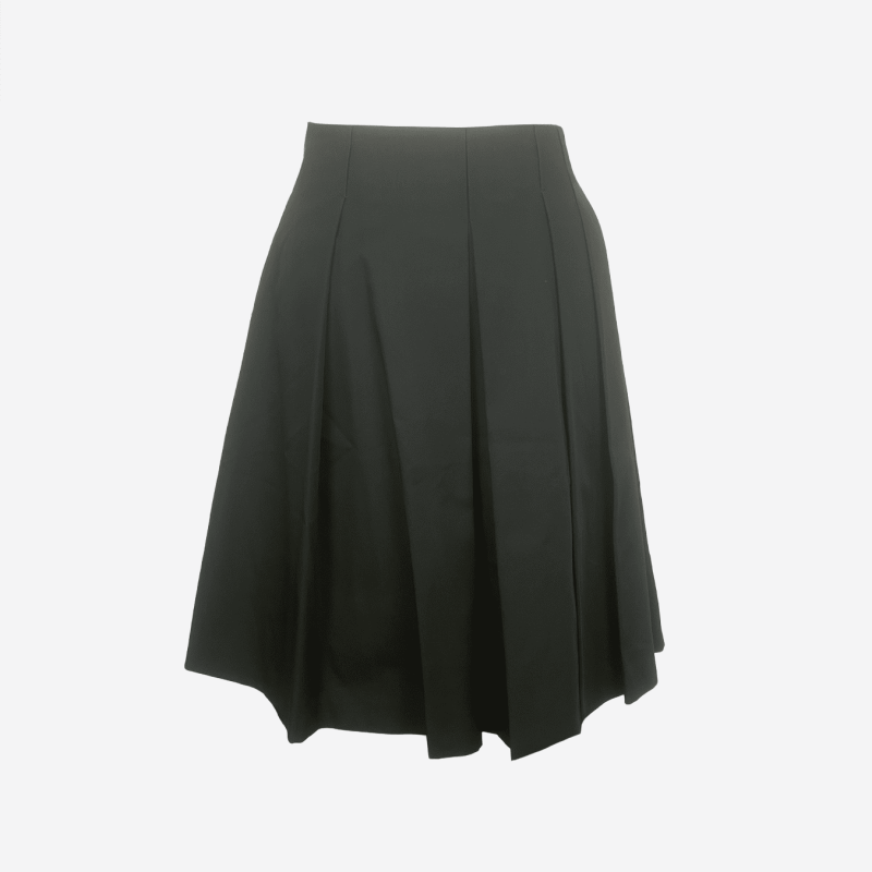 Dice Kayek dark khaki green midi skirt with pleats