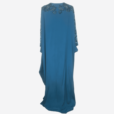 Oversized teal blue long dress by Emilio Pucci