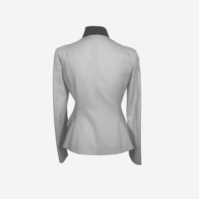 Veste Jil Sander écru col noir