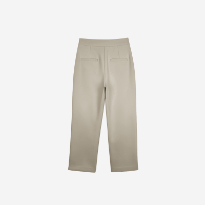 Pantalon Edward Achour beige drapé