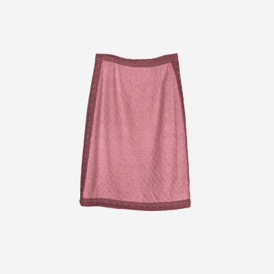 Jupe midi Edward Achour rose tweed