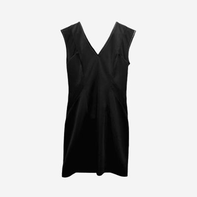 Robe courte Balmain noire sans manches