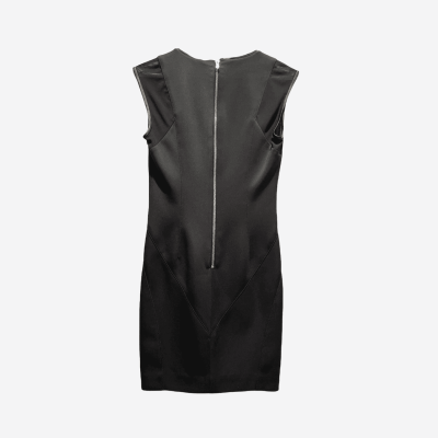 Robe courte Balmain noire sans manches