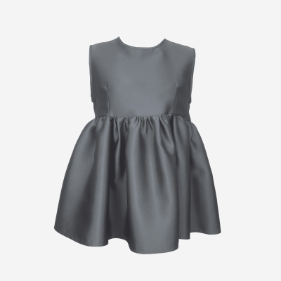 Robe midi Ter et Bantine noire sans manches et dentelle